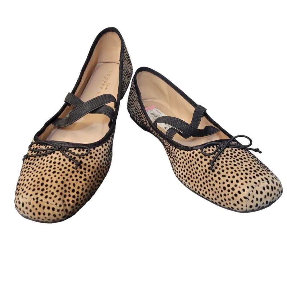 Copper Key Leather Ballerina Flats (Size 5M)